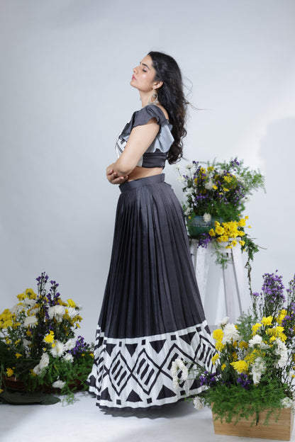 Monochrome Magic Lehenga Set