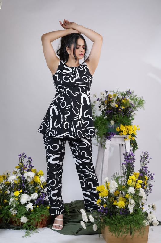 Monochrome Artistry Co-Ord Set